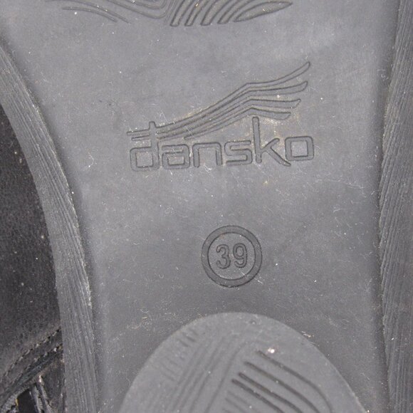 Dansko Black Leather RAINA Bootie Women's 39 8.5 9 - Picture 8 of 9